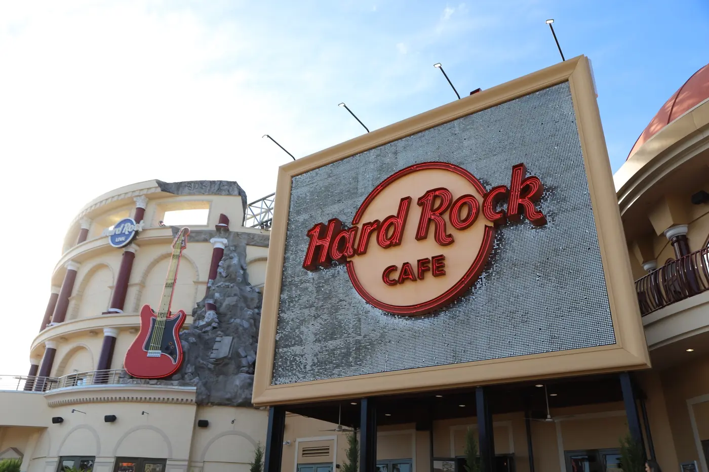 Fachada de Hard Rock Cafe en Universal CityWalk