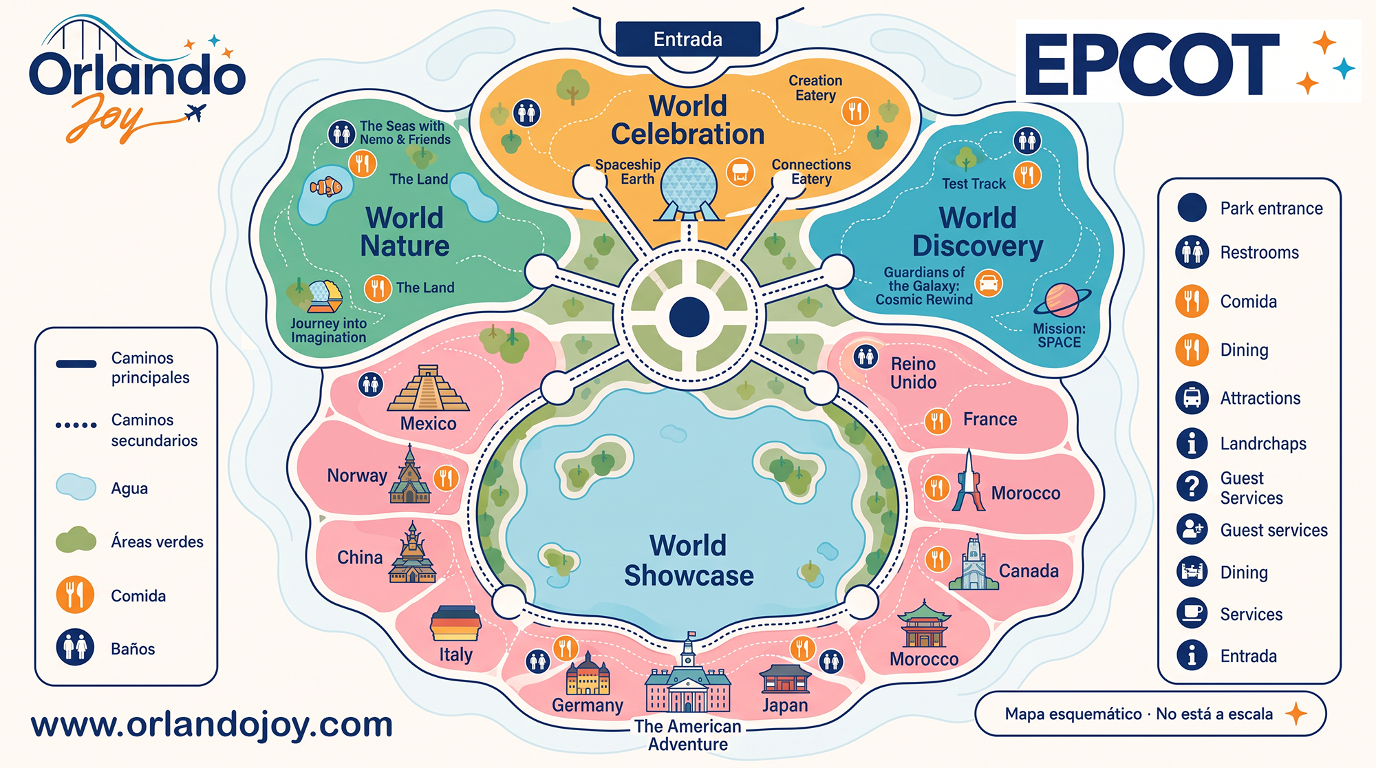 Mapa de Epcot