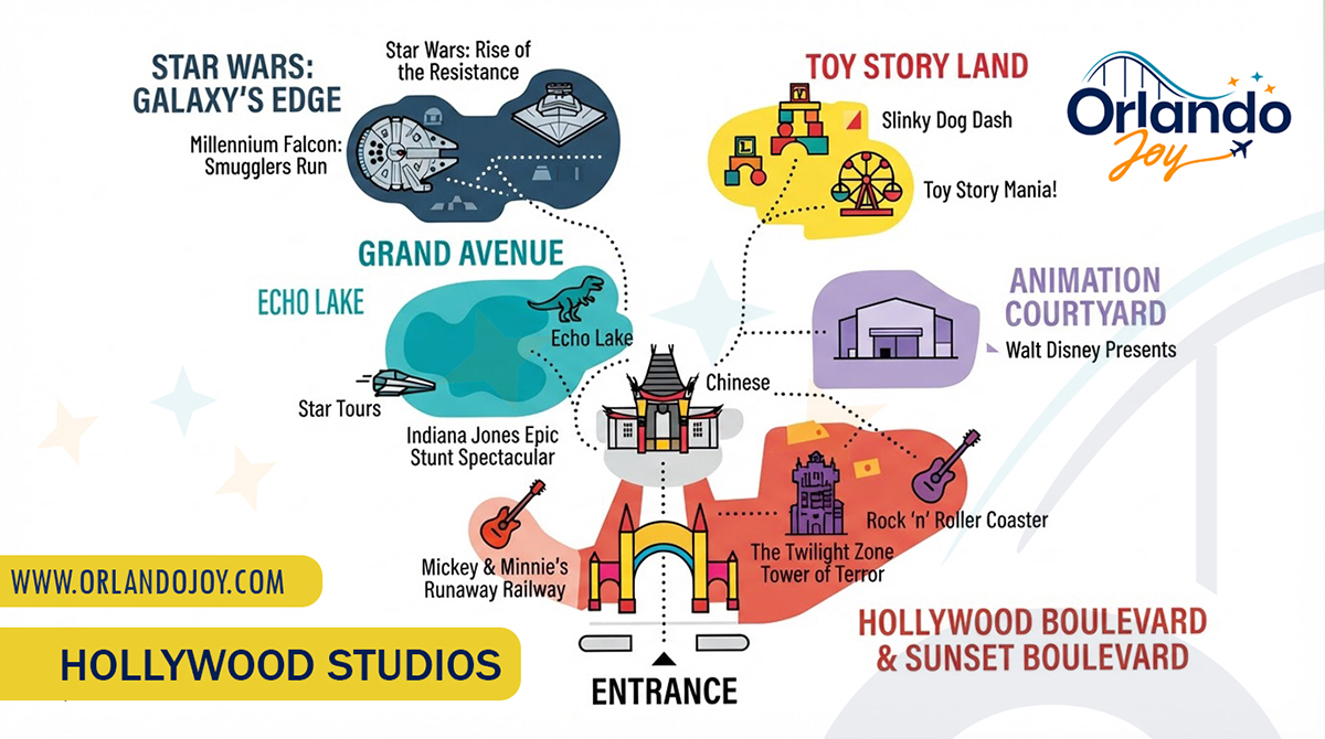 Mapa de Hollywood Studios